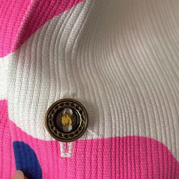 Alfred Shaheen Hawaiian Vintage Floral Shirt Mens Large Pink Tropical RARE PRINT - Picture 5 of 14